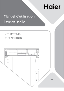 Haier XUT 6C3TB3B Dishwasher Manuel utilisateur