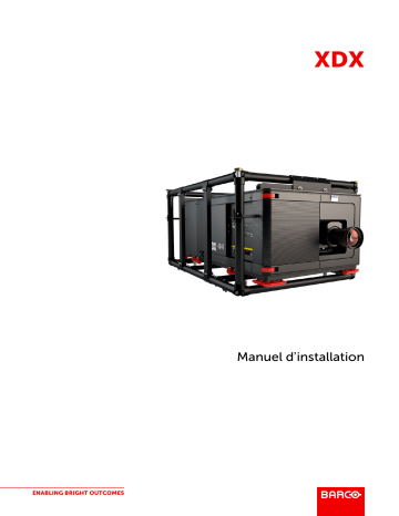 XDX-4K40 | Barco XLD lens (0.38 : 1) UST 90° Installation manuel | Fixfr