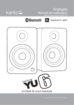 Kanto YU6 Bookshelf Speakers Manuel utilisateur