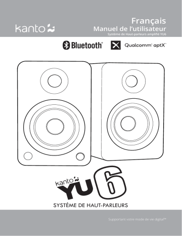 Kanto YU6 Bookshelf Speakers Manuel utilisateur | Fixfr