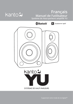 Kanto YU Bookshelf Speakers Manuel utilisateur