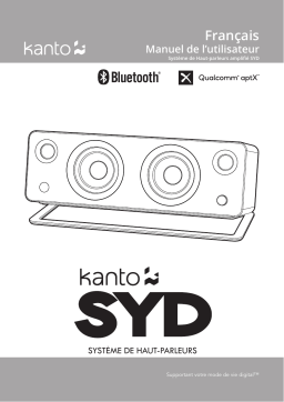 Kanto SYD Bookshelf Speaker Manuel utilisateur