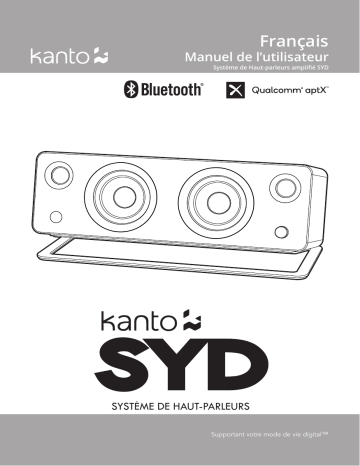 Kanto SYD Bookshelf Speaker Manuel utilisateur | Fixfr