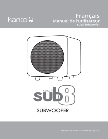 Kanto SUB8 Powered Subwoofer Manuel utilisateur | Fixfr