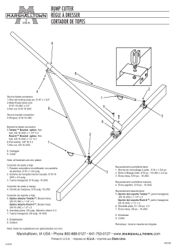 Marshalltown BumpCutter Manuel du propriétaire