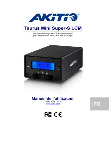 Akitio Taurus Mini Super-S LCM Manuel utilisateur | Fixfr