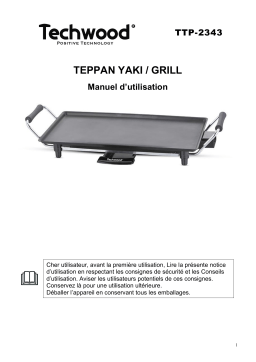 Techwood TTP-2343 Teppan Yaki Grill Manuel utilisateur