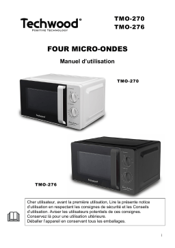 Techwood TMO-276 Micro-Ondes 20L Manuel utilisateur