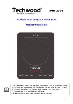 Techwood TPID-2026 Plaque Induction Manuel utilisateur