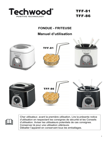 Techwood TFF-81 Fondue Manuel utilisateur | Fixfr