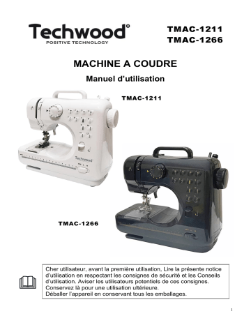 Techwood TMAC-1211 Machine à Coudre Manuel utilisateur | Fixfr