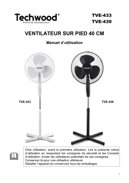 Techwood TVE-439 Ventilateur sur Pied Manuel utilisateur