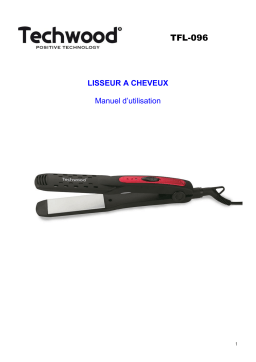 Techwood TFL-096 Lisseur à Cheveux Manuel utilisateur