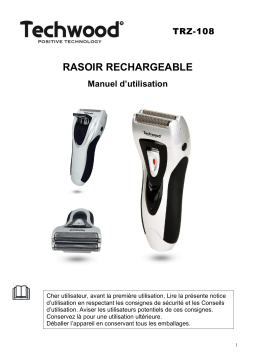 Techwood TRZ-108 Rasoir Rechargeable Manuel utilisateur