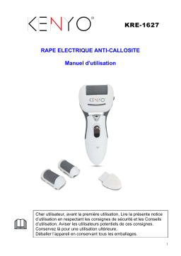 Techwood KRE-1627 Râpe Electrique Anti-Callosité Manuel utilisateur