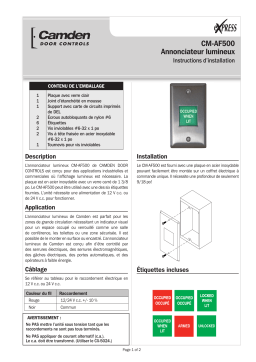 CAMDEN CM-AF500 Manuel utilisateur