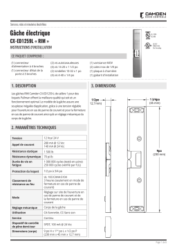 CAMDEN CX-ED1259L Manuel utilisateur