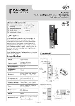 CAMDEN CX-ED1410 Manuel utilisateur