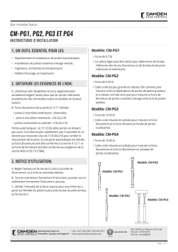 CAMDEN CM-PG 1-4 Manuel utilisateur