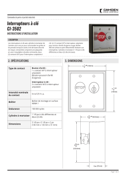 CAMDEN CI-3502 Switches Manuel utilisateur