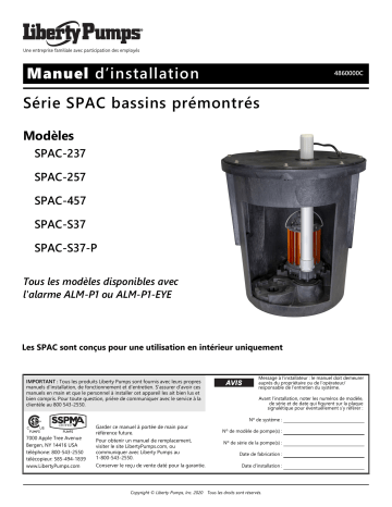 Liberty Pumps SPAC-Series Installation manuel | Fixfr