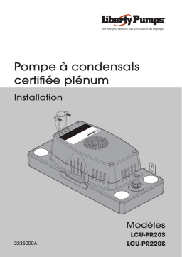 Liberty Pumps LCU-PR20S Installation manuel