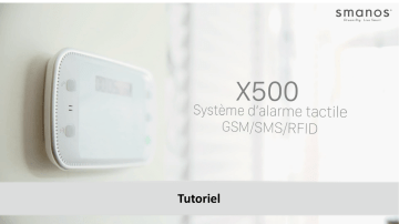 Smanos X500 Manuel utilisateur | Fixfr