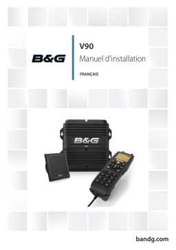 B&G V90 VHF Installation manuel
