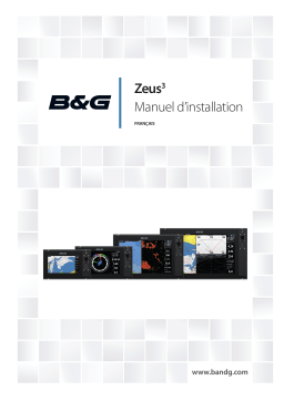 B&G Zeus³ Installation manuel