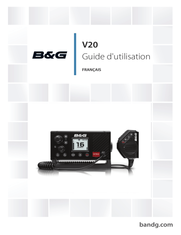 B&G V20 VHF Mode d'emploi | Fixfr