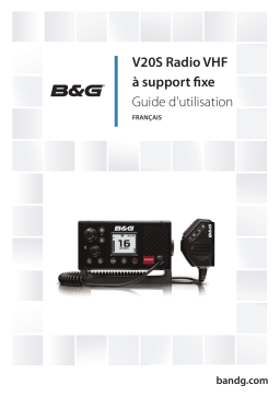 B&G V20S VHF Radio Mode d'emploi