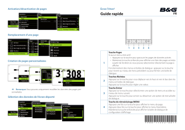 B&G Triton2 Guide de démarrage rapide | Fixfr