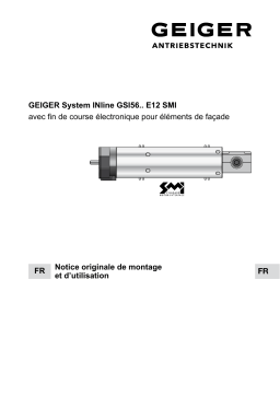 GEIGER System INline GSI56.. E12 SMI Mode d'emploi