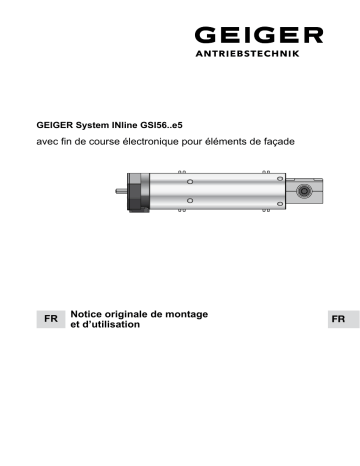 GEIGER System INline GSI56..e5 Mode d'emploi | Fixfr