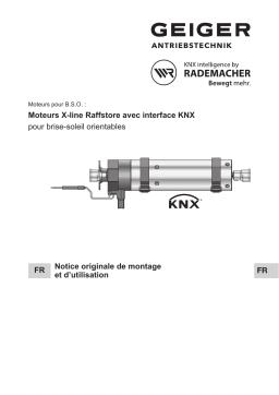 GEIGER GJ56.. E09 KNX / X-line Raffstore Mode d'emploi