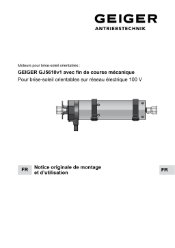 GEIGER GJ5610v1 Mode d'emploi