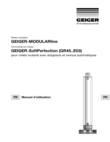 GEIGER MODULARline SoftPerfection Mode d'emploi | Fixfr