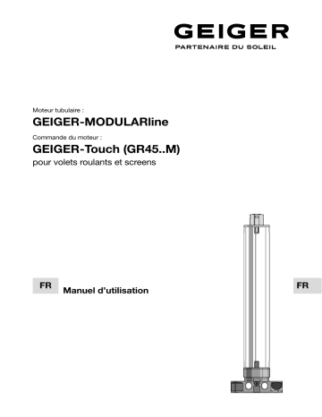 GEIGER MODULARline Touch Mode d'emploi | Fixfr