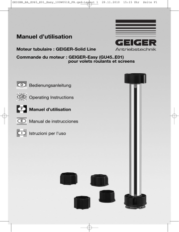 GEIGER SOLIDline Easy Mode d'emploi | Fixfr