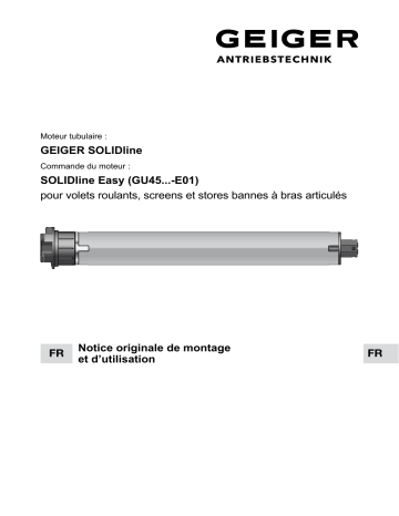 GEIGER SOLIDline Easy Mode d'emploi | Fixfr