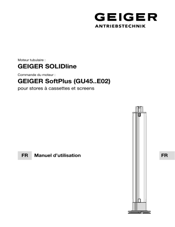 GEIGER SOLIDline SoftPlus Mode d'emploi | Fixfr