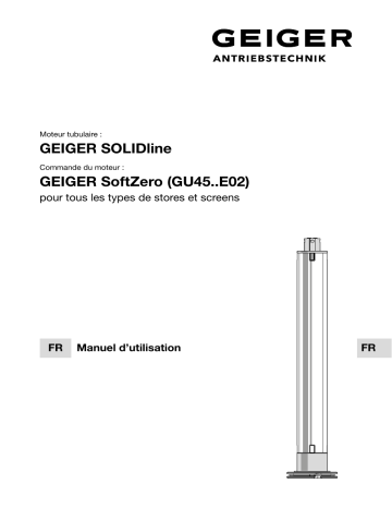 GEIGER SOLIDline SoftZero Mode d'emploi | Fixfr