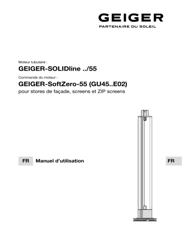 GEIGER SOLIDline SoftZero-55 Mode d'emploi | Fixfr