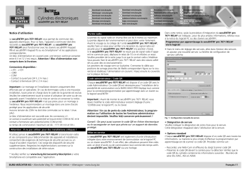 Burg-Wächter secuENTRY PRO 7071 RELAY Mode d'emploi | Fixfr