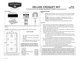 Hathaway BG3140 Deluxe Croquet 6-Player Set Manuel utilisateur