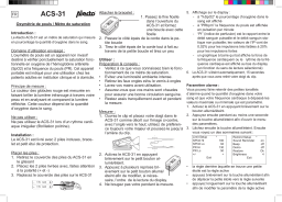 Alecto ACS-31 Saturatiemeter Manuel utilisateur