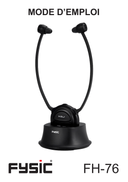Fysic FH-76 Draadloze gehoorversterker/hoofdtelefoon Manuel utilisateur