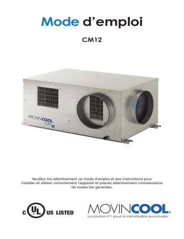 Movincool CM12 Air Conditioner Mode d'emploi | Fixfr