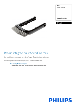 Philips CP0665/01 Brosse intégrée Manuel utilisateur