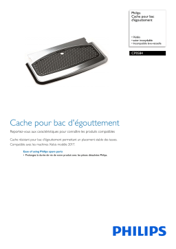 Philips CP0584/01 Cache pour bac d'égouttement Manuel utilisateur